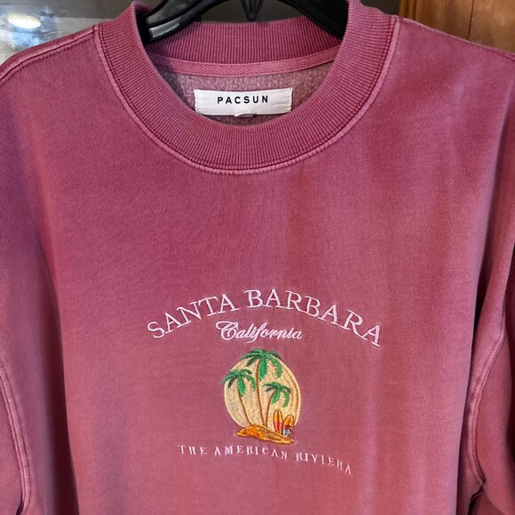 Pacsun Santa Barbara Vintage Crew Neck Sweatshirt SZ: XL - Picture 2 of 12